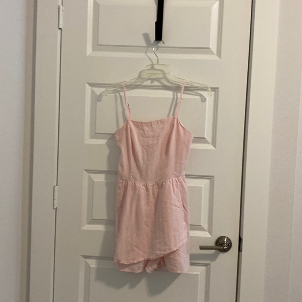 Pink Romper with stripes